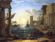 Claude Lorrain Seaport with the Embarkation of the Queen of Sheba Sweden oil painting artist